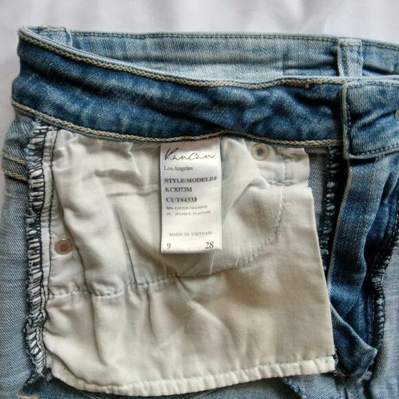 KanCan Womens Highly Distressed Daisy Duke Cut Offs Short Denim Jean Shorts☀🌊🌺 - Picture 6 of 12